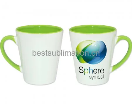 Light Green 12oz Inner Rim Color Mug
