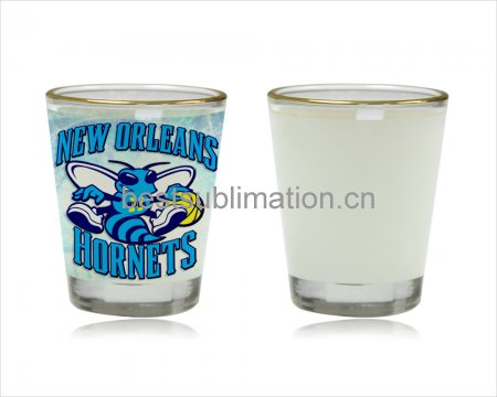 1.5 oz Gold Rimmed Shot Glass Mug