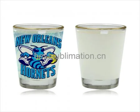 1.5 oz Gold Rimmed Shot Glass Mug
