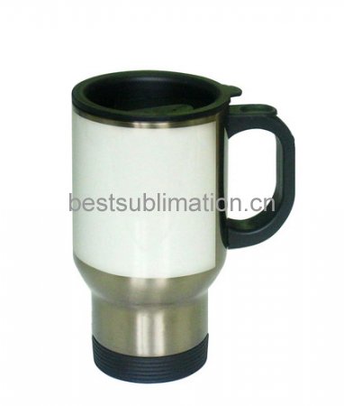 Stainless Steel Mug with patch