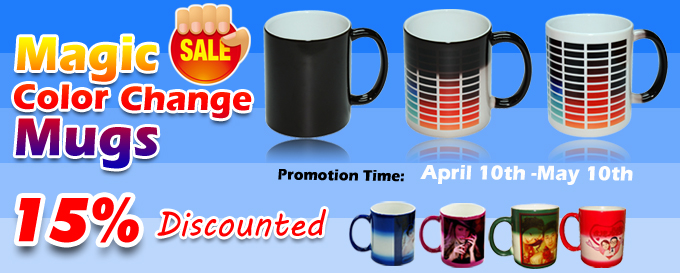 Never-to-miss THE 15% Discounted 11oz Magic Color Change Mugs