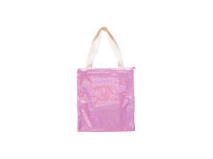 Sublimation Glitter Tote Bag(34*37cm, Pink)
