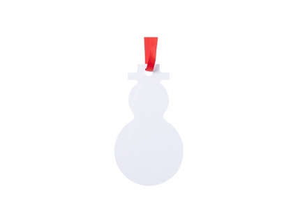 Sublimation Blank Metal Snowman Ornament (6*10.6cm)