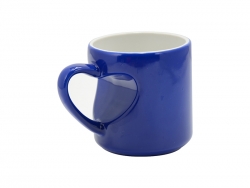 Mug magique Special pour amoureux avec anse coeur pour sublimation – bleu