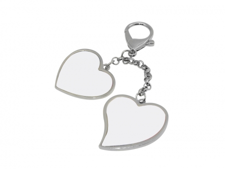 Sublimation Two hearts Hanging Chain