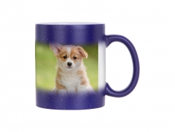 Sublimation 11oz Color Changing Mugs (StarSky Blue, Frosted)