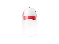 Boné Infantil Sublimação Sem Shield Facial Removível (Vermelho)