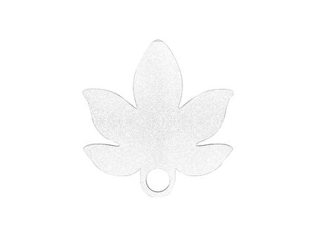 Sublimation Blanks HB Glitter Name Tag for 40oz Stanley Tumbler (7.9*8.2*0.3cm,Maple Leaf Shape)