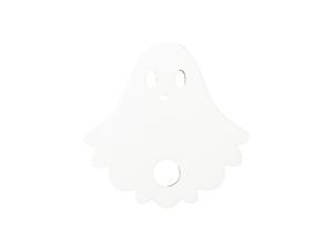 Sublimation Blanks Hardboard Name Tag (7.6*7.6*0.3cm,Halloween Ghost Shape)