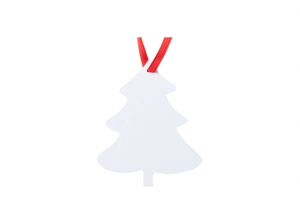 Sublimation Blank Metal Christmas Tree Ornament (8.3*10.1cm)