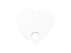 Sublimation Blanks Hardboard Name Tag (5.7*6.2*0.3cm,Heart Shape)