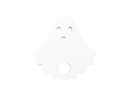 Sublimation Blanks Hardboard Name Tag (6.5*6.5*0.3cm,Halloween Ghost Shape)