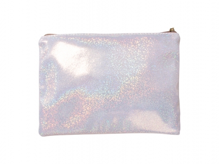 Sublimation Champagne Glitter Pencil/Makeup Case(16.5*23cm)