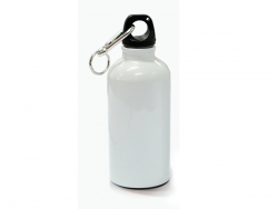 Бутылка спортивная для питья, металлическая, белая, 500 мл