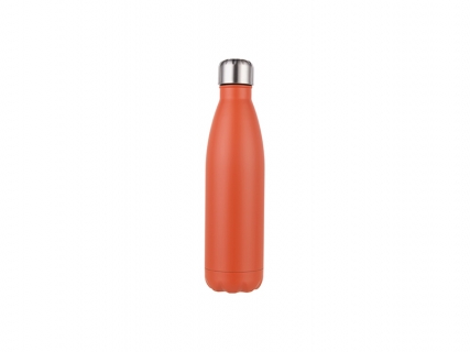 Engraving Blanks 17oz/500ml Stainless Steel Cola Bottle(Matt Orange)