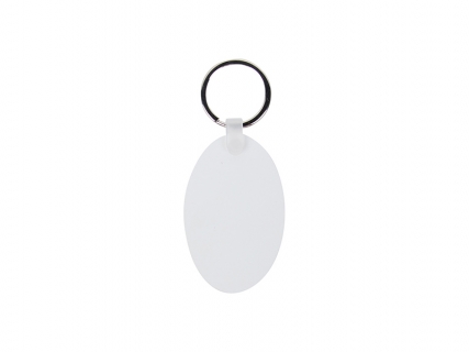 Sublimation Plastic Keyring (Oval, 4*6.3cm)