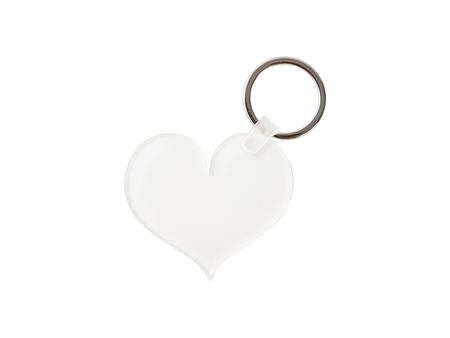 Sublimation Blanks Acrylic Keyring(Heart, 5.6*5*0.4cm)