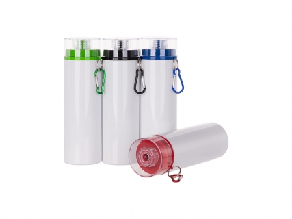 28oz/850ml Sublimation Blanks Aluminum Bottle w/ Color Lid (White)