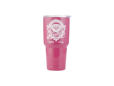 30oz/900ml UV Stainless Steel Tumbler (Rose)