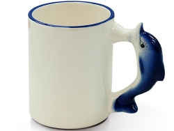 Mug 330 ml anse dauphin Sublimation Transfert Thermique