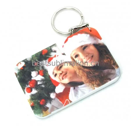 Rectangular Plastic Keychain 57*82mm