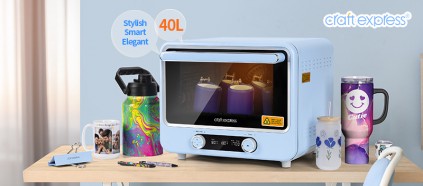 Smarter! Craft Express Sublimation Oven 40L - Double the Efficiency for Craft Projects!