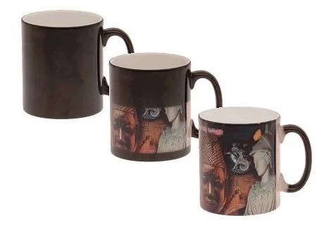 US Stock 36pcs 15oz Black Glossy Magic Mug Custom Ceramic Mugs