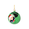 8cm Plastic Christmas Ball Ornament (Gold)