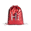 Sequin Drawstring Backpack (Red/Silver, 36*45cm)