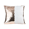 Flip Sequin Pillow Cover (Champagne w/ White, 40*40cm)