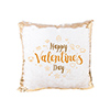 Flip Sequin Pillow Cover (Gold w/ White, 40*40cm)