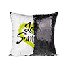 Flip Sequin Pillow Cover (Black/white)