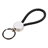 Round Braided Keyring (Black)