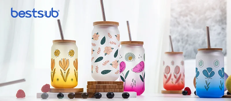 Make Winter Vibrant with Sublimation Gradient Color Glass Cans! - BestSub -  Sublimation Blanks,Sublimation Mugs,Heat Press,LaserBox,Engraving  Blanks,UV&DTF Printing