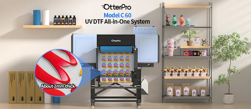 Model C 60 UV DTF All-in-One System - 3 Printheads for Industrial-Grade Production