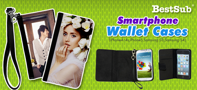  Sublimation Wallet Cases for iPhone 4/5 and Samsung S4