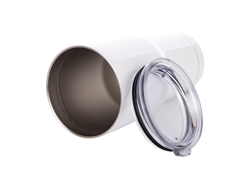 30 oz Stainless Steel Tumbler - White – Blank Sublimation Mugs