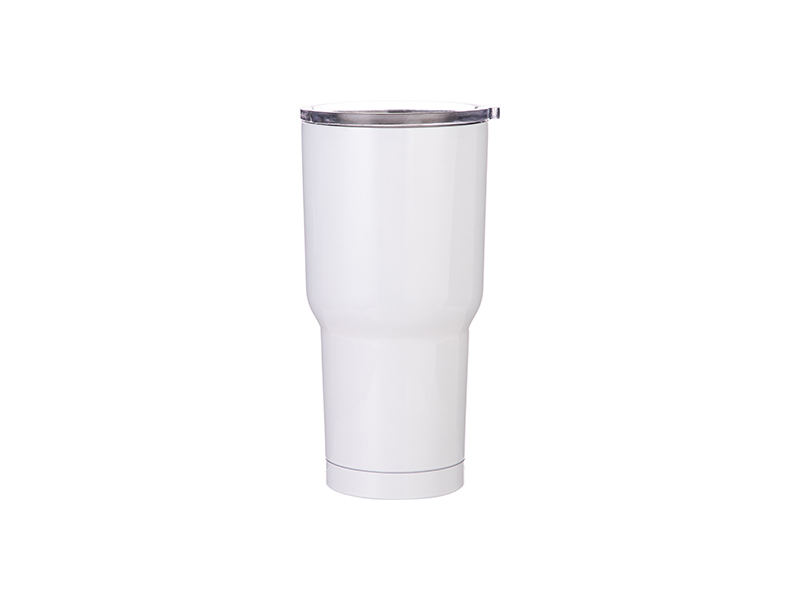 Metal Sublimation Tumbler White 30 Oz