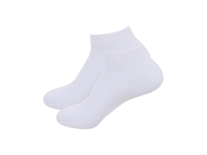 22cm Women Sublimation Socks(Full White) MOQ: 600pairs - BestSub ...