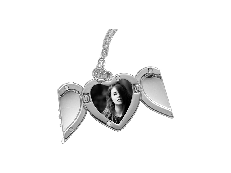 Angel Heart Double-Wing Necklace Sublimation Blank – Already