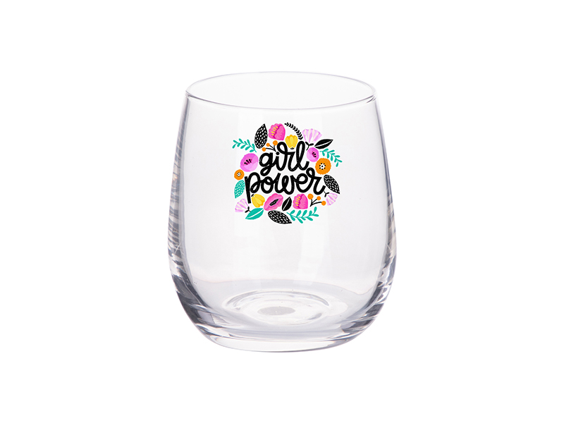 Sublimation 10oz 300ml Stemless Wine Glass Clear Bestsub Sublimation Blanks Sublimation