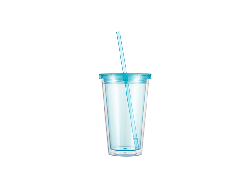 Luumi Silicone Lid and Straw Blue