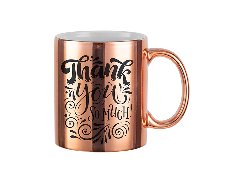 11oz Sublimation Mirror Electroplating Mug * Gold – Cheer Haven LLC.