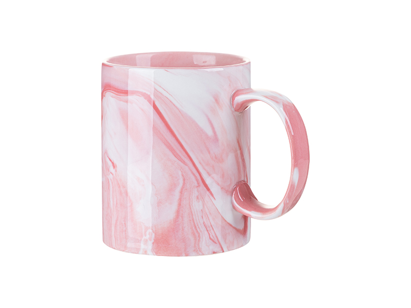 6-Pack of 11oz Pink Fluorescent Neon Sublimation Mugs with Foam Support and  Shipping Boxes