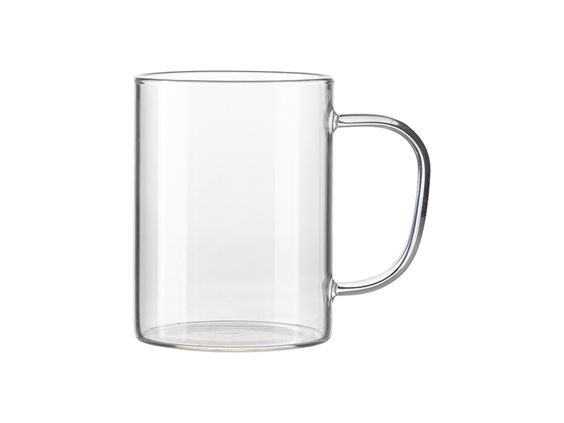 15oz/450ml Glass Coffee Mugs Clear Coffee Cups with