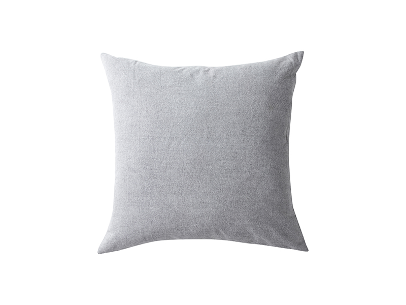 TwoTone Sublimation Blanks Pillow Cover (Light Gray,40*40cm/15.7" x 15
