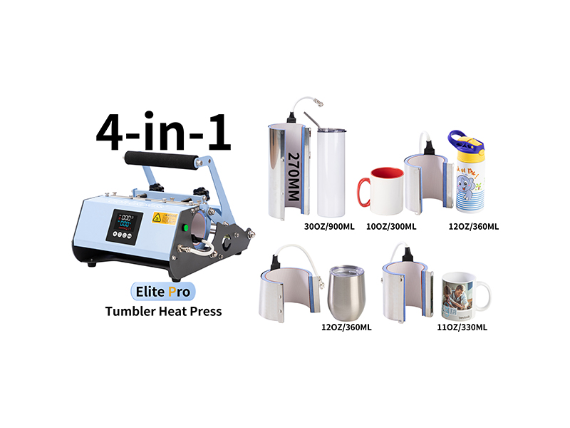 4 in 1 Elite Pro Tumbler Heat Press - BestSub - Sublimation Blanks