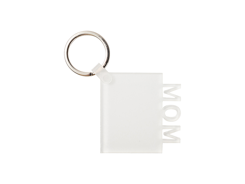 Sublimation Blanks Acrylic Keyring(MOM, 5*5*0.4cm) - BestSub