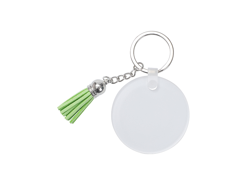 Acrylic Keychain Blank With Key Rings Tassels Key Chain For - Temu