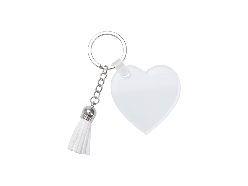 Sublimation Keychain - Charming Heart 1) YA55